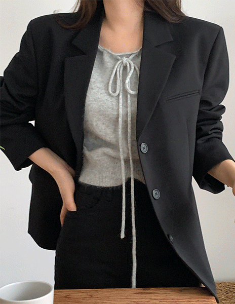 데미안 쓰리버튼 가을 간절기 자켓 하객룩 겨울 아우터 (3color)