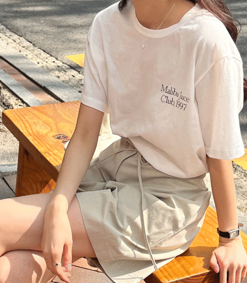말리부 쥬시 베이직 티셔츠 (4color)